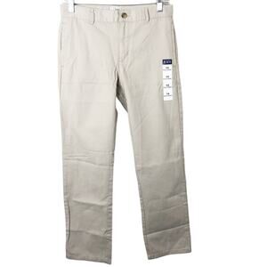 The Children's Place NWT Boys' Flat Front Adjustable Waist Khaki Pants Size 14